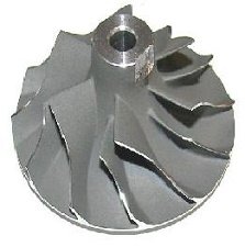 Turbó kompresszor kerék TF035 gyári minőségű új utángyártott turbófeltöltő kompresszor kerék.